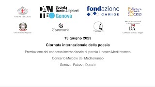 13 giugno 2023  Premiazione del concorso internazionale di poesia Il nostro Mediterraneo [upl. by Zacks802]