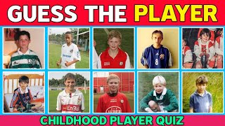 GUESS Football Players Childhood Picture ll Football Quiz [upl. by Htnamas]