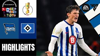 Hertha BSC vs Hamburger SV DFBPokal Achtelfinale Highlights [upl. by Inah631]