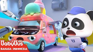 Bayi Panda Memperbaiki Truk Es Krim  Truk monster  Lagu Anakanak  BabyBus Bahasa Indonesia [upl. by Aicarg]