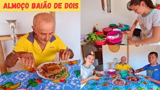 Almoço de Hoje Baião de Dois com Curimatã Frito e Tilápia  Como Fazer Baião de Dois Nordestino [upl. by Drofub]