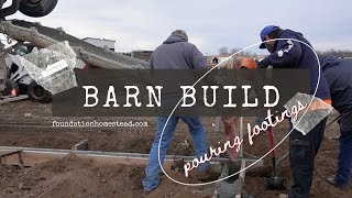 Trenching in Barn Footing [upl. by Pillow611]