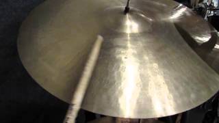 Vintage cymbal quotSuperquot 22 Switzerland ridecrash cymbal [upl. by Sarid]