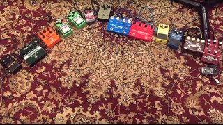 Ultimate Overdrive Pedal Comparison 13 pedal shootout [upl. by Yob]