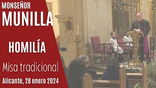 Mons MUNILLA a los asistentes de la misa tradicional [upl. by Aibsel906]