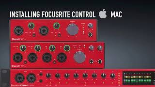 Installing Focusrite Control on Mac  Clarett⁺ [upl. by Allebasi]