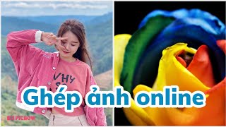 Ghép ảnh online 1Doi1 vào khung ảnh Bài 01 [upl. by Blas190]