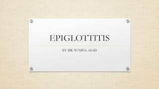 EPIGLOTTITIS AMC CLINICAL EXAM [upl. by Dorian]