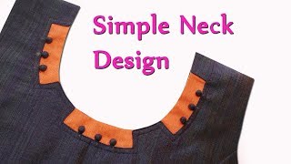 Neck design Stitching In Malayalamchuridar neck design beginners EMODE Malayalam Stitching [upl. by Bertle]