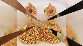 gold buttalu earrings collections [upl. by Ettecul]