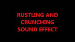 Rustling Crunching amp Footsteps Sound Effects [upl. by Attenov]