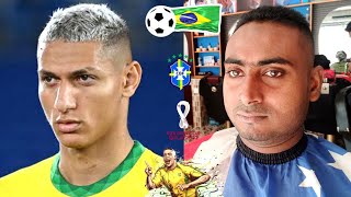 Brazil Player Richarlison Hairstyle Full Tutorial  Qatar World cup Special Hairstyle [upl. by Wolk844]