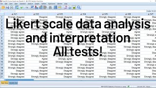 Likert scale analysis and interpretation for research [upl. by Ytissahc]