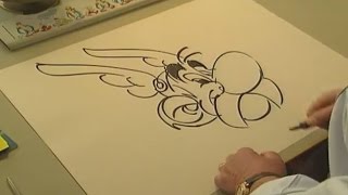 Uderzo Drawing Astérix Characters [upl. by Eceinej827]