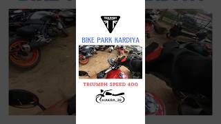 Bike park kardiya  Triumph Speed 400  Bengaluru  kemimoto tail bag triumphspeed400 bidar blr [upl. by Hairahcaz265]