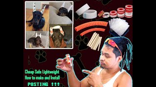 Doberman Dog Posting Ears cheapest way  Epic Tagalog Tutorial [upl. by Nonah]