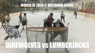 GAME FOOTAGE  Direwolves vs Lumberjacks March 10  2024 [upl. by Nayt]