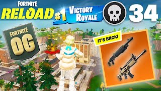 34 Kill Win 🏆  Solo vs Squads OG Gameplay Keyboard amp Mouse [upl. by Nrojb278]