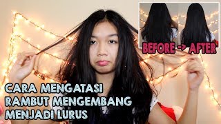 Cara Mengatasi Rambut Mengembang Menjadi Lurus Alami  Desty Yufenti [upl. by Inglis]