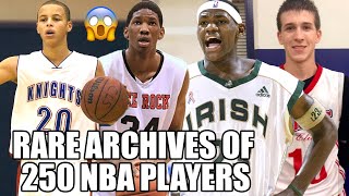 250 NBA PLAYERS HIGH SCHOOL HIGHLIGHTS [upl. by Amelia]