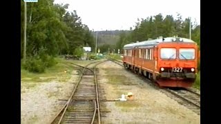 Sweden Inland Railway STORUMAN  ARVIDSJAUR 1997 Train Drivers Cab View from Y1 1294 [upl. by Lauree944]