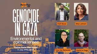 Genocide in Gaza Environmental and Colonial Lenses  FFSA panel discussion [upl. by Aicatsanna]