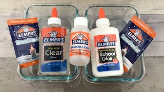 Elmers Recipe for Colored Slime [upl. by Yerdna]