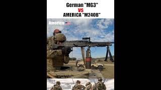 German MG3 vs America M240B Machine Gun 🇩🇪🇺🇸shorts respect ytshort germany usa [upl. by Nosa]