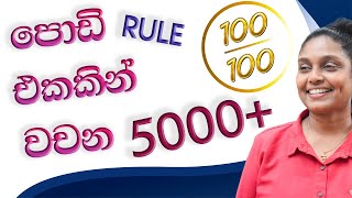 Sound එකට Dictation කරමු III වචන 5000  Basic English  Damayanthi Teacher [upl. by Aihsit]