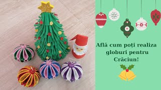 Globuri de Crăciun  Simplu și rapid  Pot fi realizate de oricine🎄🎄🎄 [upl. by Ilona]