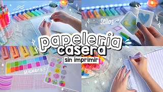 🖍 HAZ PAPELERIA CASERA SIN IMPRIMIR 🌈  DanielaGmr ✨ [upl. by Danete]