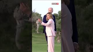 Joe Biden Goes Wandering Off At G7 Meet Netizens Say Beyond Embarrassing  G7 Summit  N18S [upl. by Spiro259]