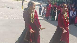 class 7 Tal Barahi school Dashain dance [upl. by Yemorej]