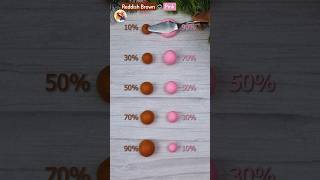 Reddish Brown Vs Pink Satisfying color mixing Clay Ep 30 colormixing colors asmr clay shorts [upl. by Ativla851]