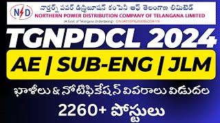 TGNPDCL Notification 2024  Important Update  2260 Posts TGNPDCL tgspdcl [upl. by Aniles134]