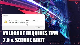 Windows 11 Tidak Bisa Main Valorant Requires TPM 20 amp Secure Boot  SOLUSI [upl. by Jahncke]