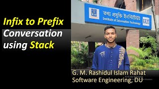 Infix to Prefix conversion  Using stack  Data Structure amp Algorithm [upl. by Anahsak321]