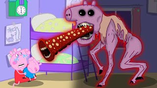 Peppa House Horror Story The Legend of Mummy Pig is Almamula  Peppa Pig Funny Animation [upl. by Aital378]