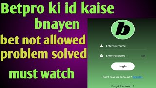 bet account kaise banayebetpro new account createbetfair id [upl. by Assirual]