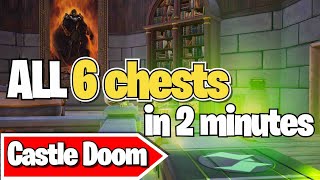 Castle Doom SPEED run of DOOM chests locations in Fortnite Chapter 5 Season 4 [upl. by Jemmy]