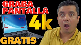 El mejor GRABADOR de PANTALLA Para PC de bajos recursos Cómo grabar la pantalla de tu PC gratis [upl. by Atirec]