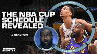 NBA CUP SCHEDULE RELEASE 🏀 LeBron vs Wemby Klay Thompsons Bay return amp MORE 🍿  NBA Today [upl. by Corbet]