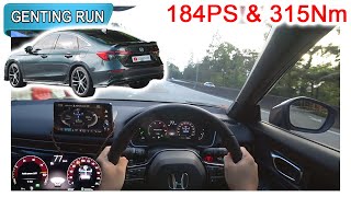 Part 22  2023 Honda Civic eHEV RS hybrid  Malaysia POV Genting Run 冲上云霄 CC Subtitle [upl. by Clementine980]