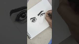 Guess The Eyes 👀✨beautiful eyes drawing drawing shorts sketch song [upl. by Enitsirhk]