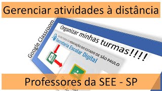 Criação de turmas no Google Classroom  Professores da SEESP ATENÇÃO LEIA A DESCRIÇÃO [upl. by Acilegna]