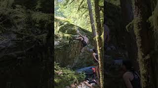 Albino Raccoon V5  Squamish Bouldering [upl. by Ellicott]