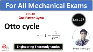 Otto Cycle  Mean Effective pressure of otto cycle  Engineering Thermodynamics127 [upl. by Esinyt378]