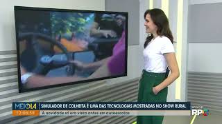 Simulador de colheitadeira é uma tecnologia mostrada no Show Rural  Globoplay [upl. by Brunhild]