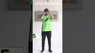 1 Minute Exercises AT HOME To Lose Abdominal Fat  NO EQUIPMENT [upl. by Franciska]