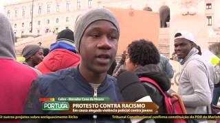 Dezenas protestam contra o Racismo em Lisboa  Fala Portugal [upl. by Carin]